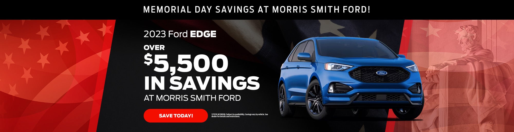 Ford Edge Memorial Day Savings