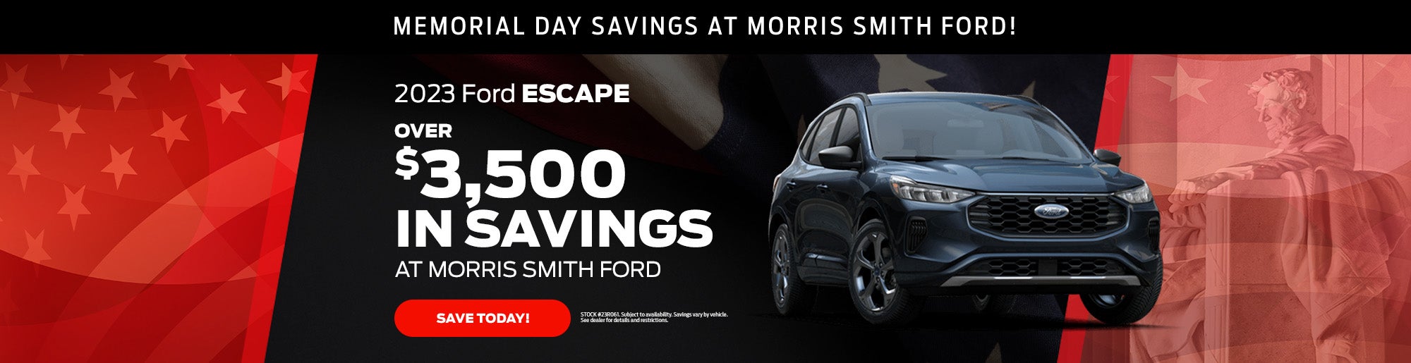 Ford Escape Memorial Day Savings