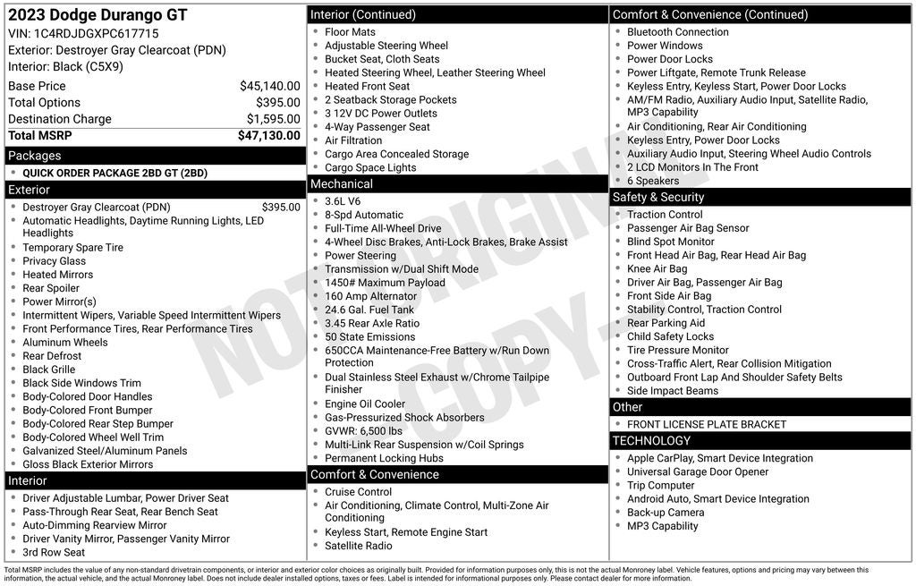 2023 Dodge Durango GT
