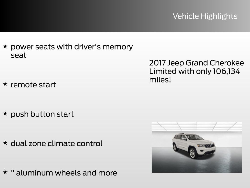 2017 Jeep Grand Cherokee Limited
