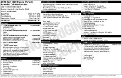 2022 RAM 1500 Classic Warlock