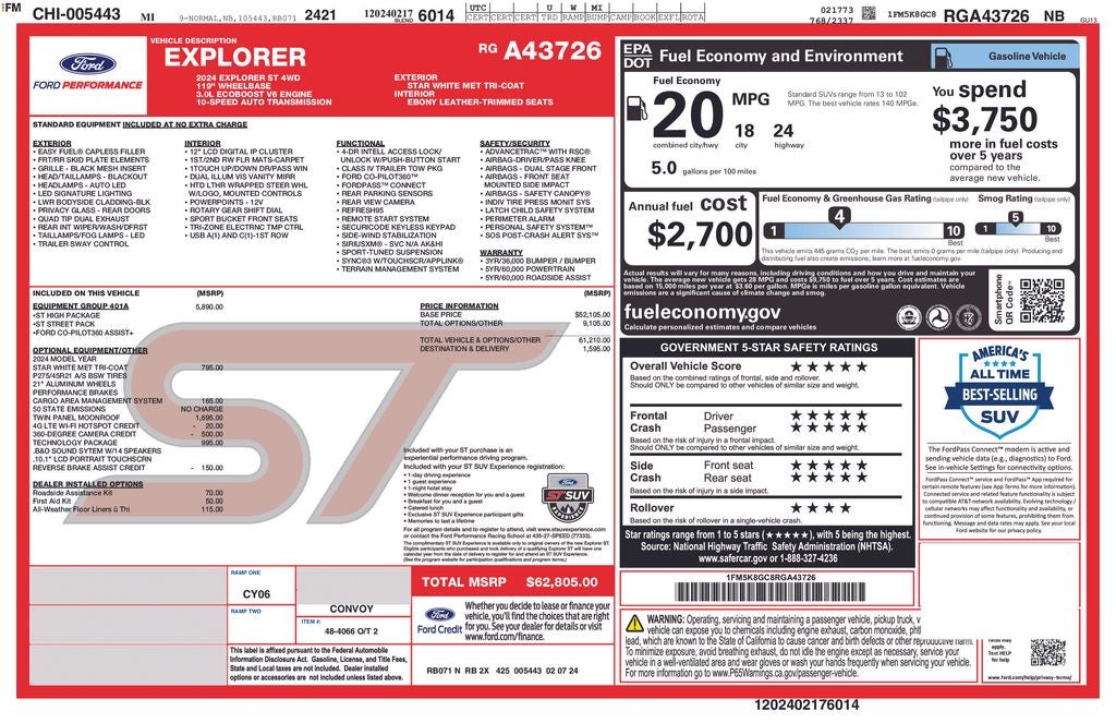 2024 Ford Explorer ST