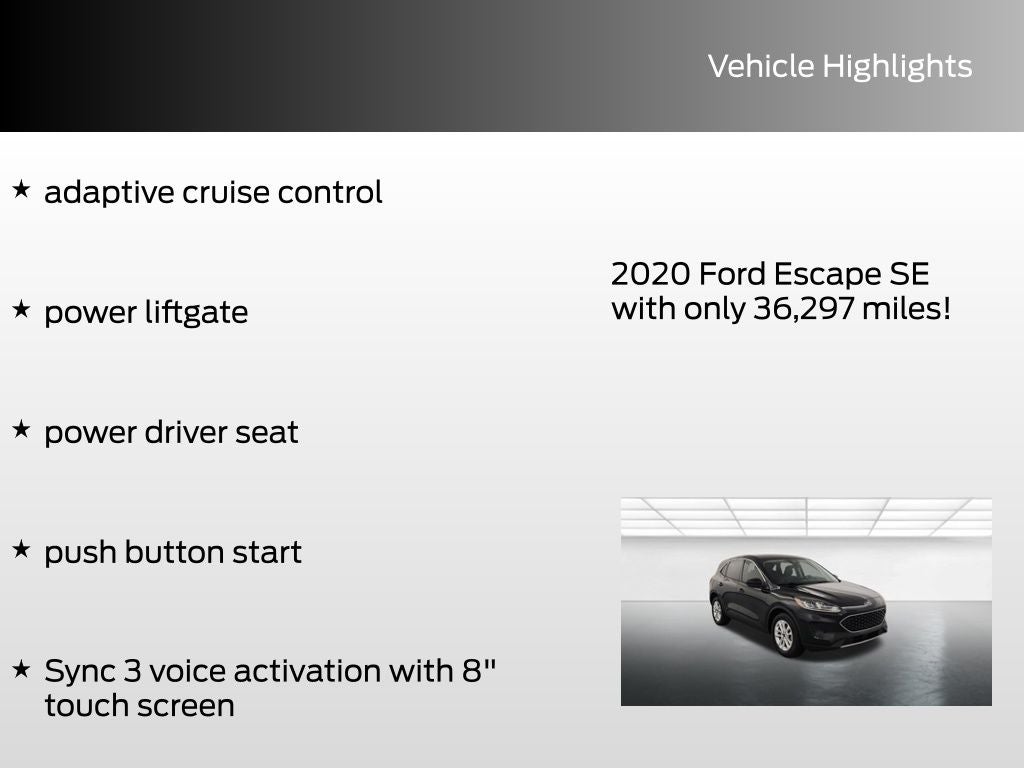 2020 Ford Escape SE