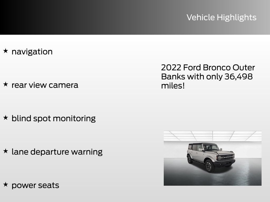 2022 Ford Bronco Outer Banks