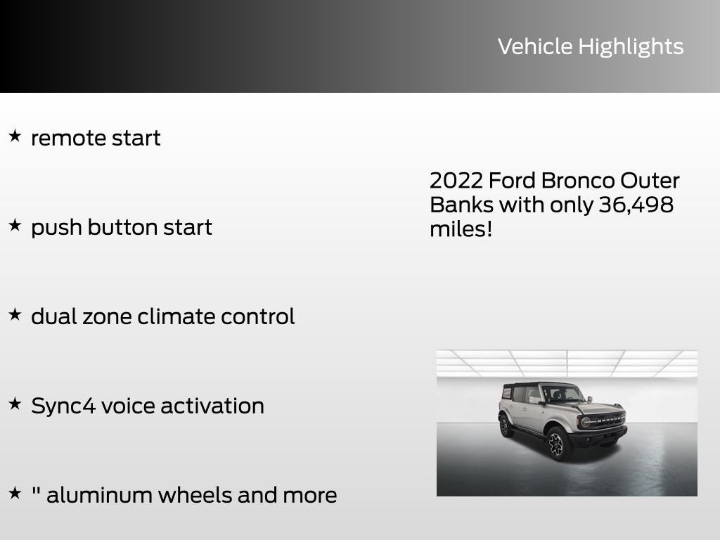 2022 Ford Bronco Outer Banks