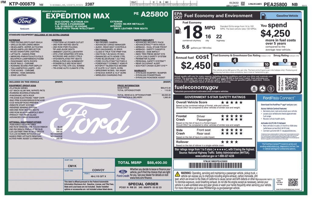 2023 Ford Expedition Max Platinum