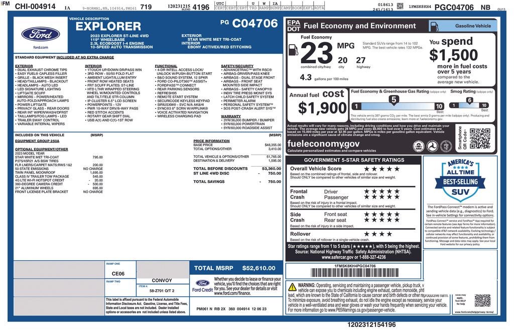 2023 Ford Explorer ST-Line