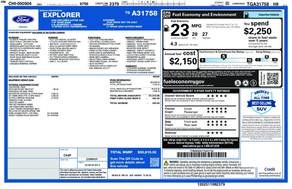 2026 Ford Explorer Active