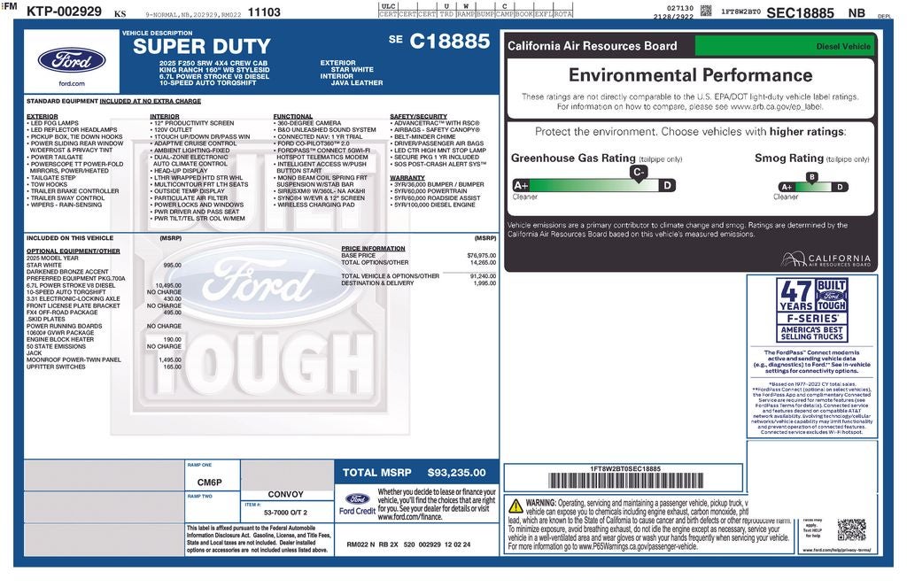 2025 Ford F-250SD King Ranch