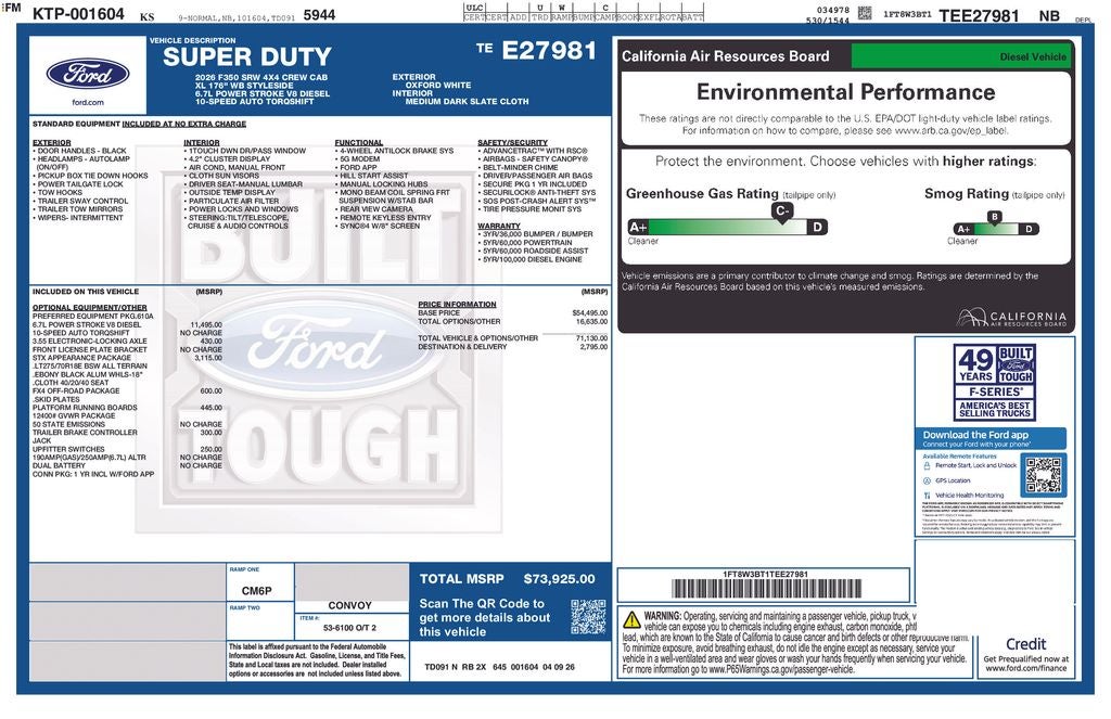 2026 Ford F-350SD XL