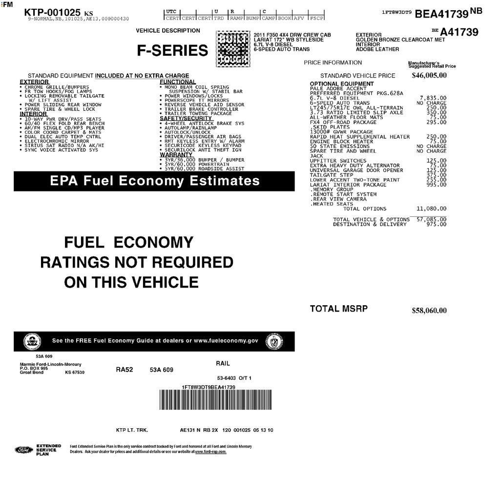 2011 Ford F-350SD Lariat DRW