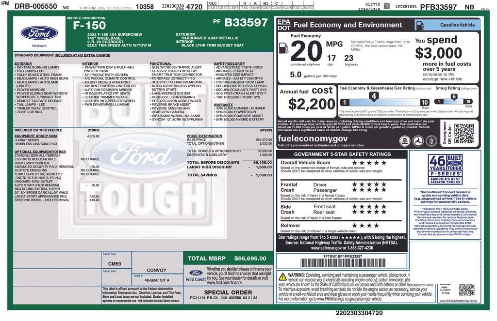 2023 Ford F-150 Lariat