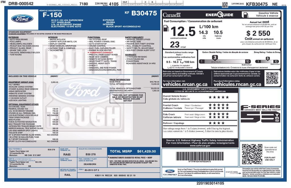 2019 Ford F-150 XLT
