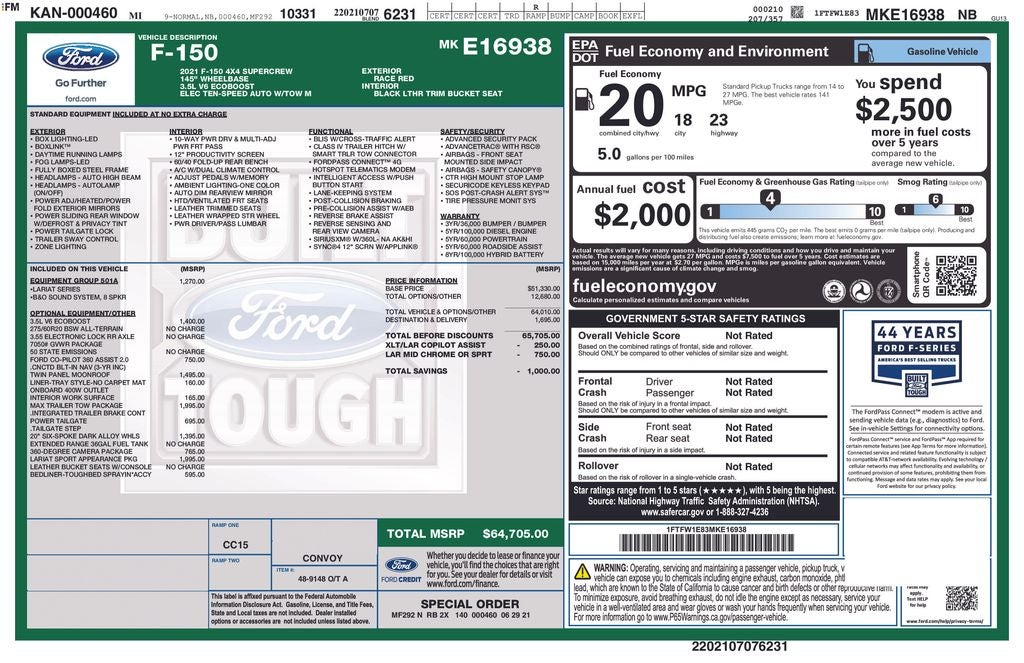 2021 Ford F-150 Lariat
