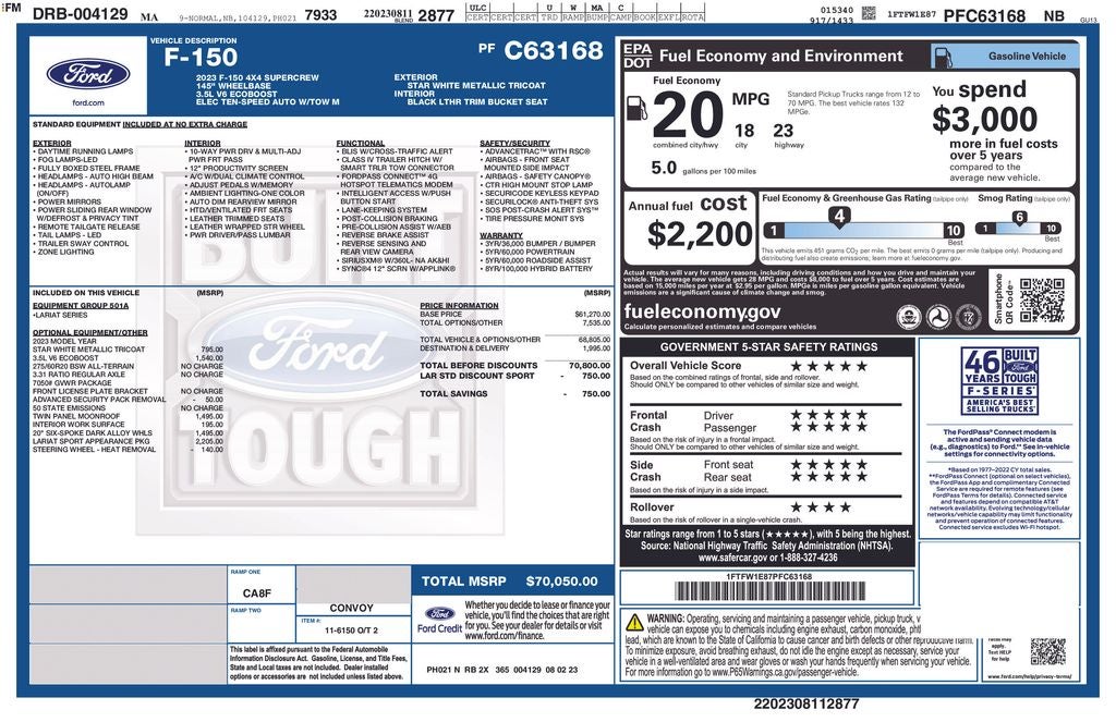 2023 Ford F-150 Lariat