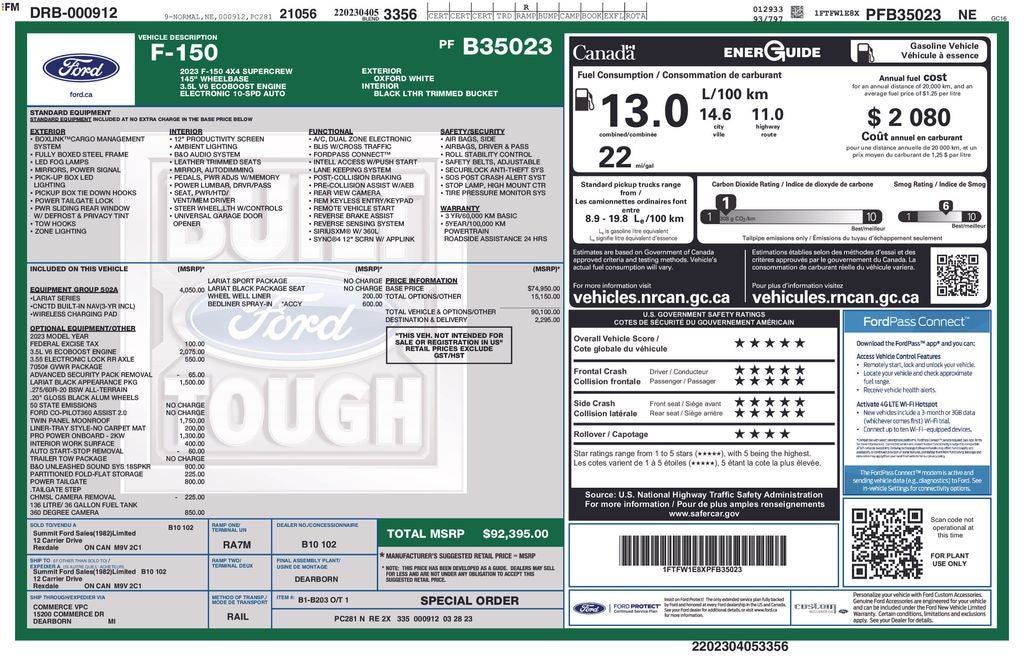 2023 Ford F-150 Lariat