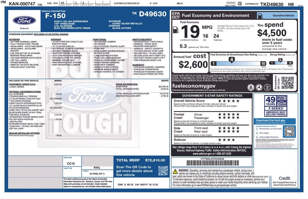 2026 Ford F-150 Lariat