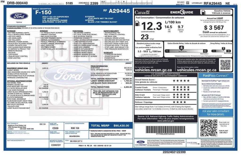 2024 Ford F-150 Lariat