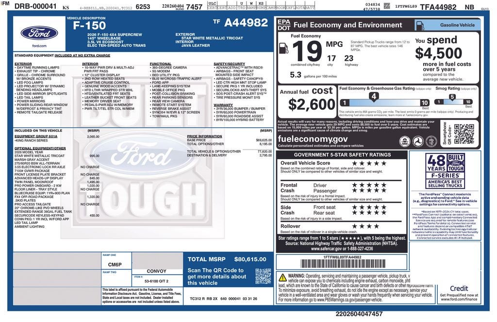 2026 Ford F-150 King Ranch