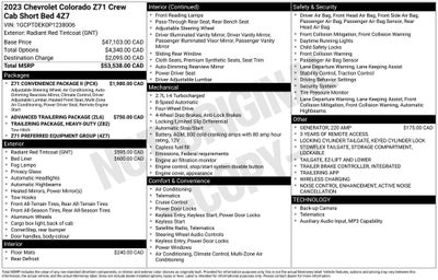 2023 Chevrolet Colorado Z71