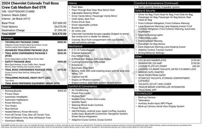 2024 Chevrolet Colorado Trail Boss