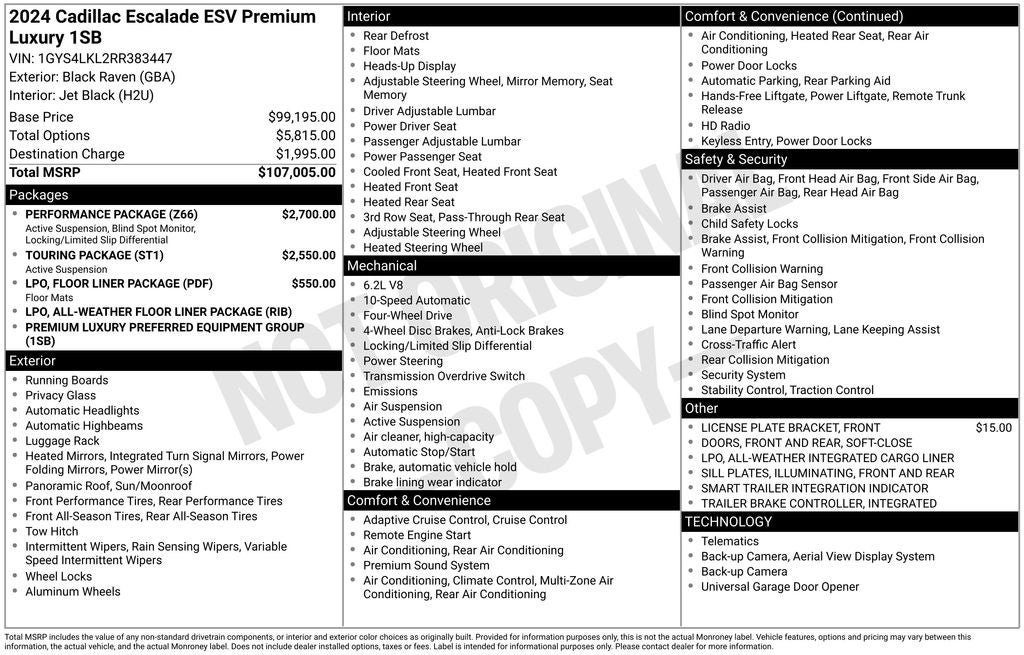 2024 Cadillac Escalade ESV Premium