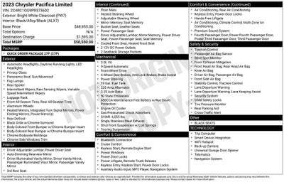 2023 Chrysler Pacifica Limited