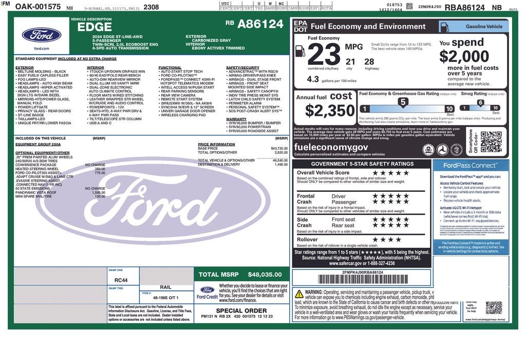 2024 Ford Edge ST Line