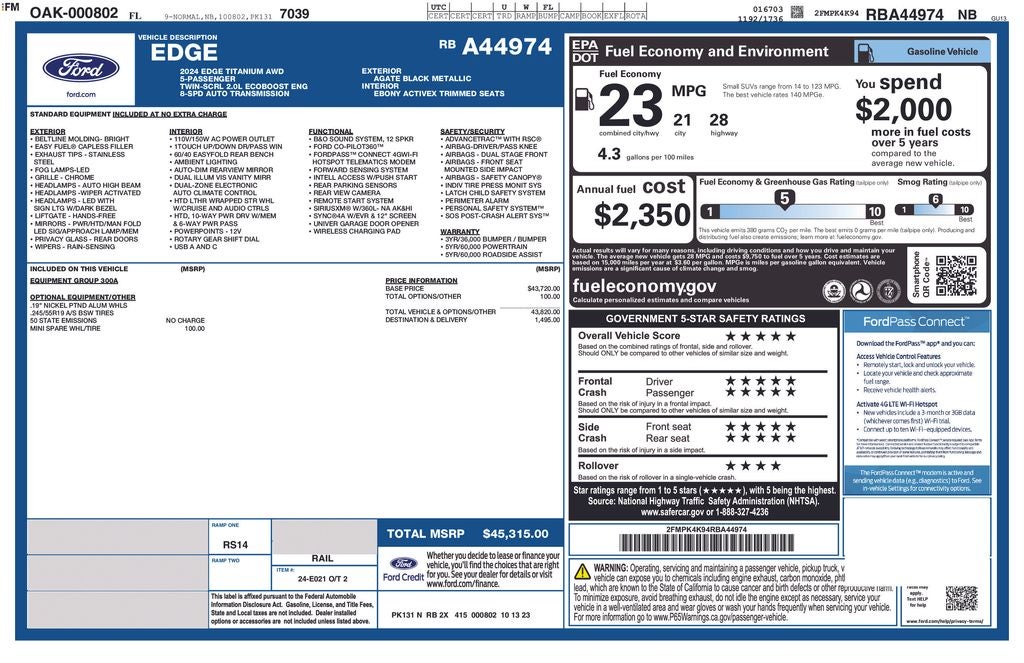 2024 Ford Edge Titanium