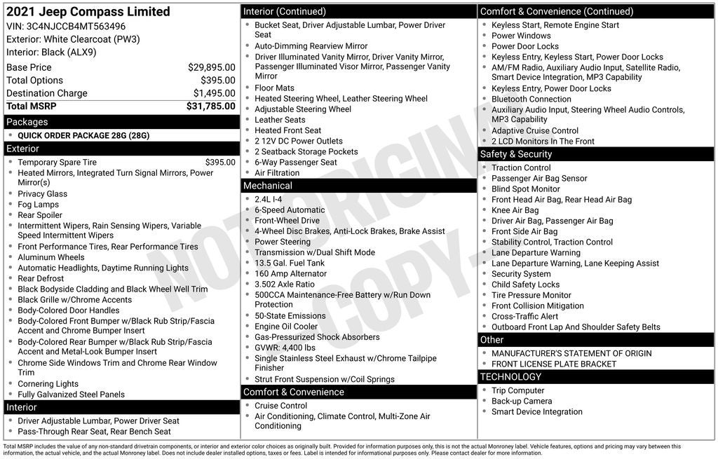 2021 Jeep Compass Limited