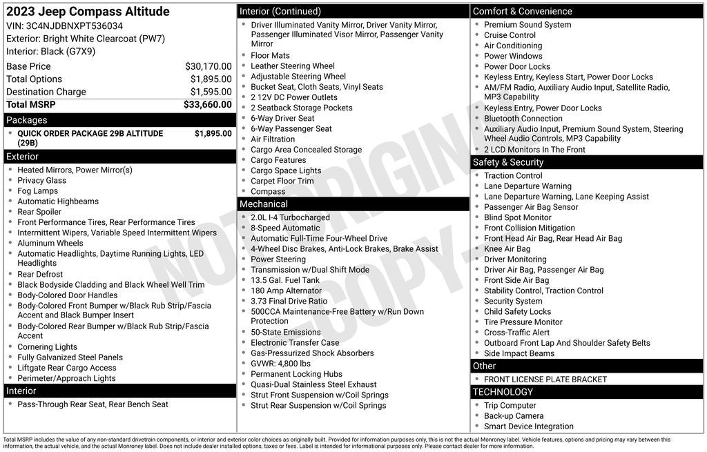 2023 Jeep Compass Altitude
