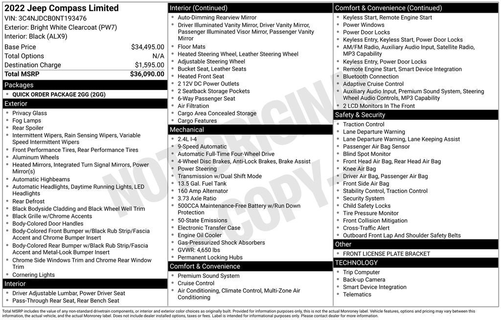 2022 Jeep Compass Limited