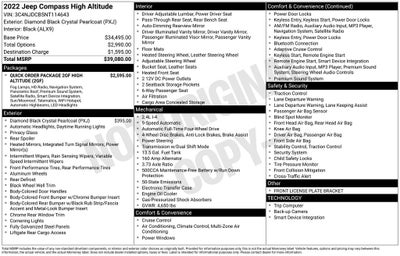 2022 Jeep Compass High Altitude