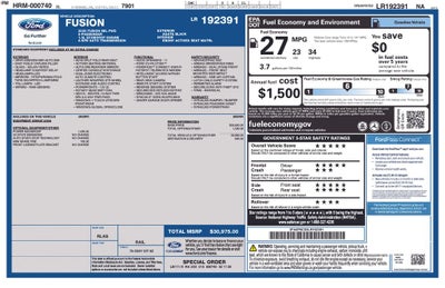 2020 Ford Fusion SEL