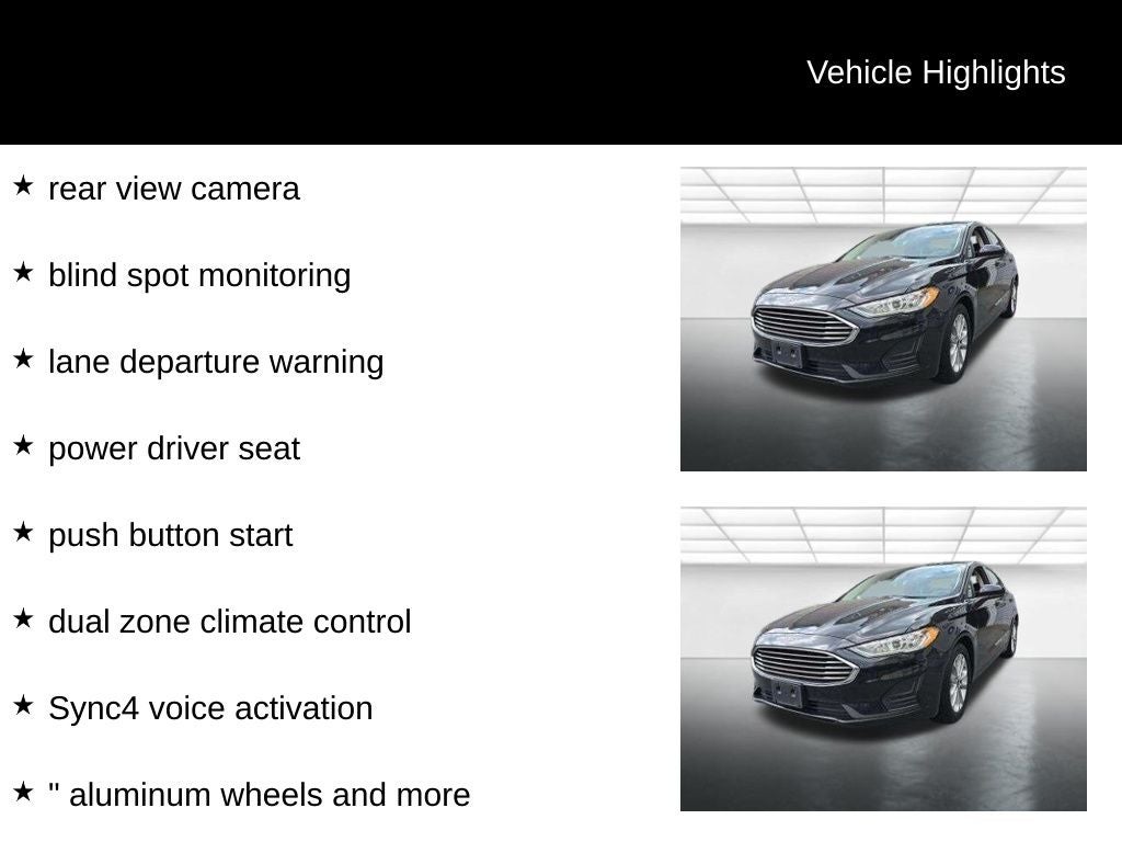 2020 Ford Fusion SE