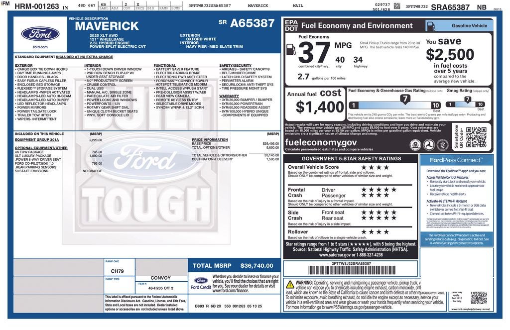 2025 Ford Maverick XLT