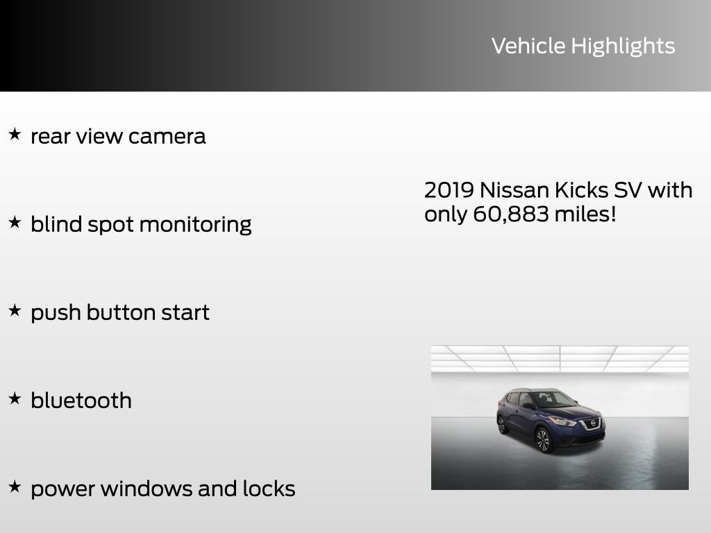 2019 Nissan Kicks SV