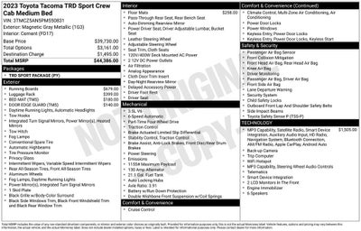 2023 Toyota Tacoma TRD Sport V6