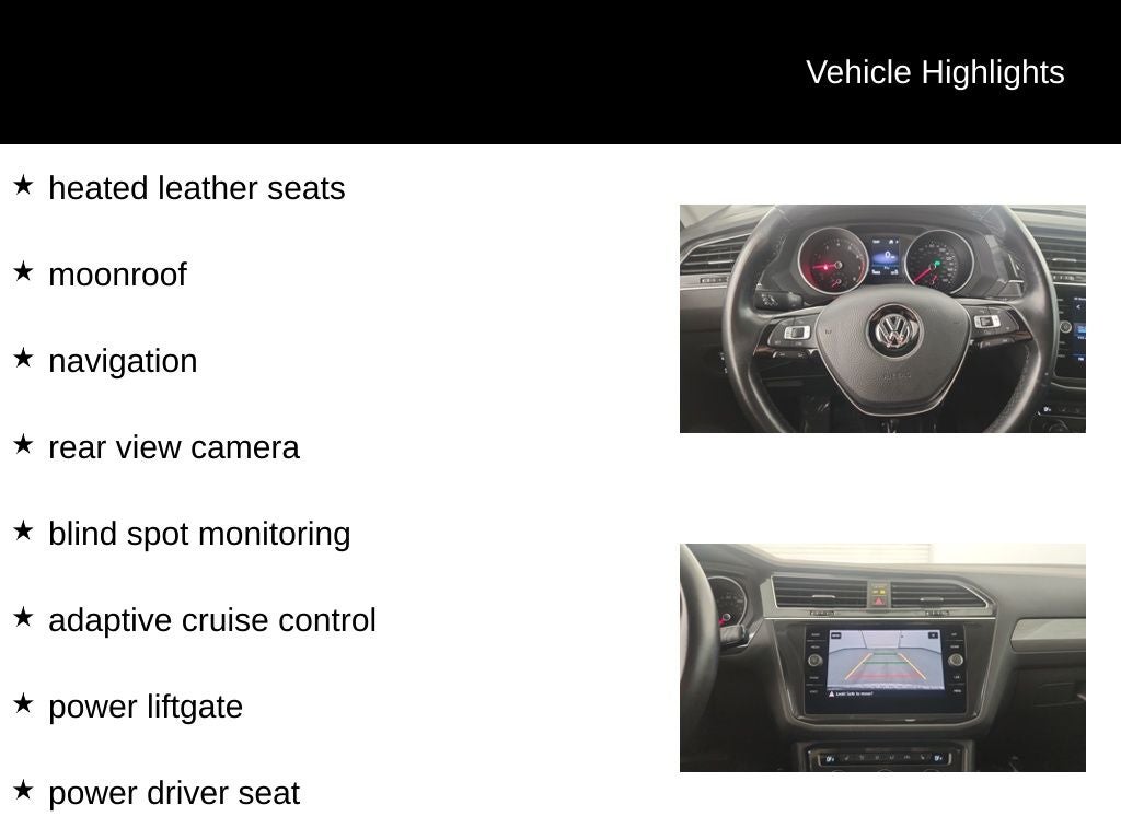 2018 Volkswagen Tiguan 2.0T SEL 4Motion
