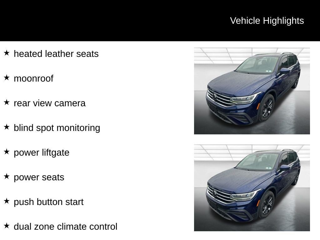 2022 Volkswagen Tiguan 2.0T SE