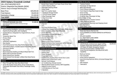 2023 Subaru Crosstrek Limited