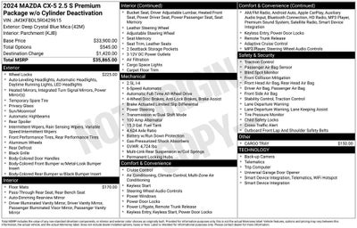 2024 Mazda Mazda CX-5 2.5 S Premium Package