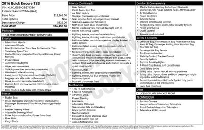 2016 Buick Encore Base