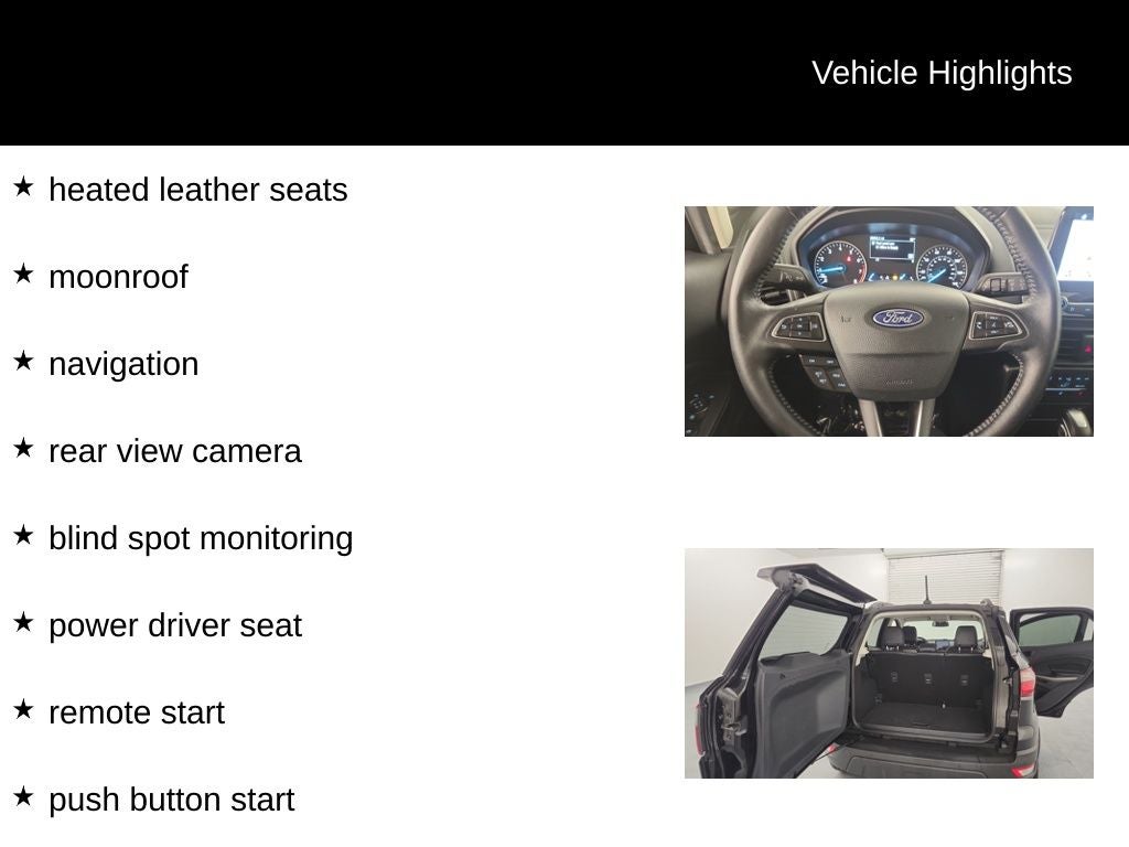 2019 Ford EcoSport SES