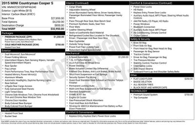 2015 MINI Cooper S Countryman Base