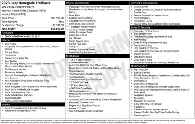2023 Jeep Renegade Trailhawk