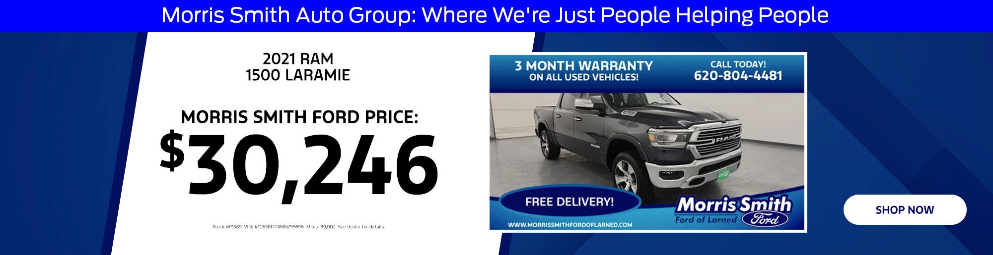 2021 Ram 1500 For $30,246