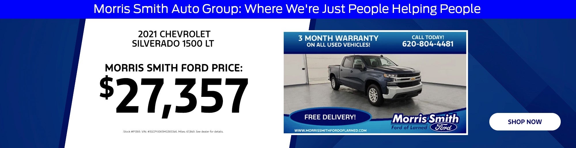 2021 Chevy Silverado For $27,357