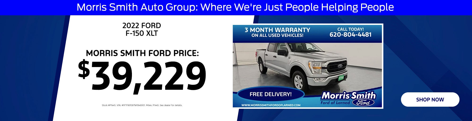 2022 Ford F-150 For $39,229