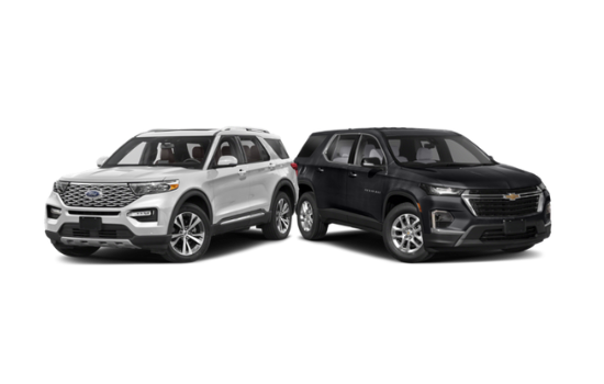 2022 Ford Explorer versus Chevrolet Traverse Larned, KS
